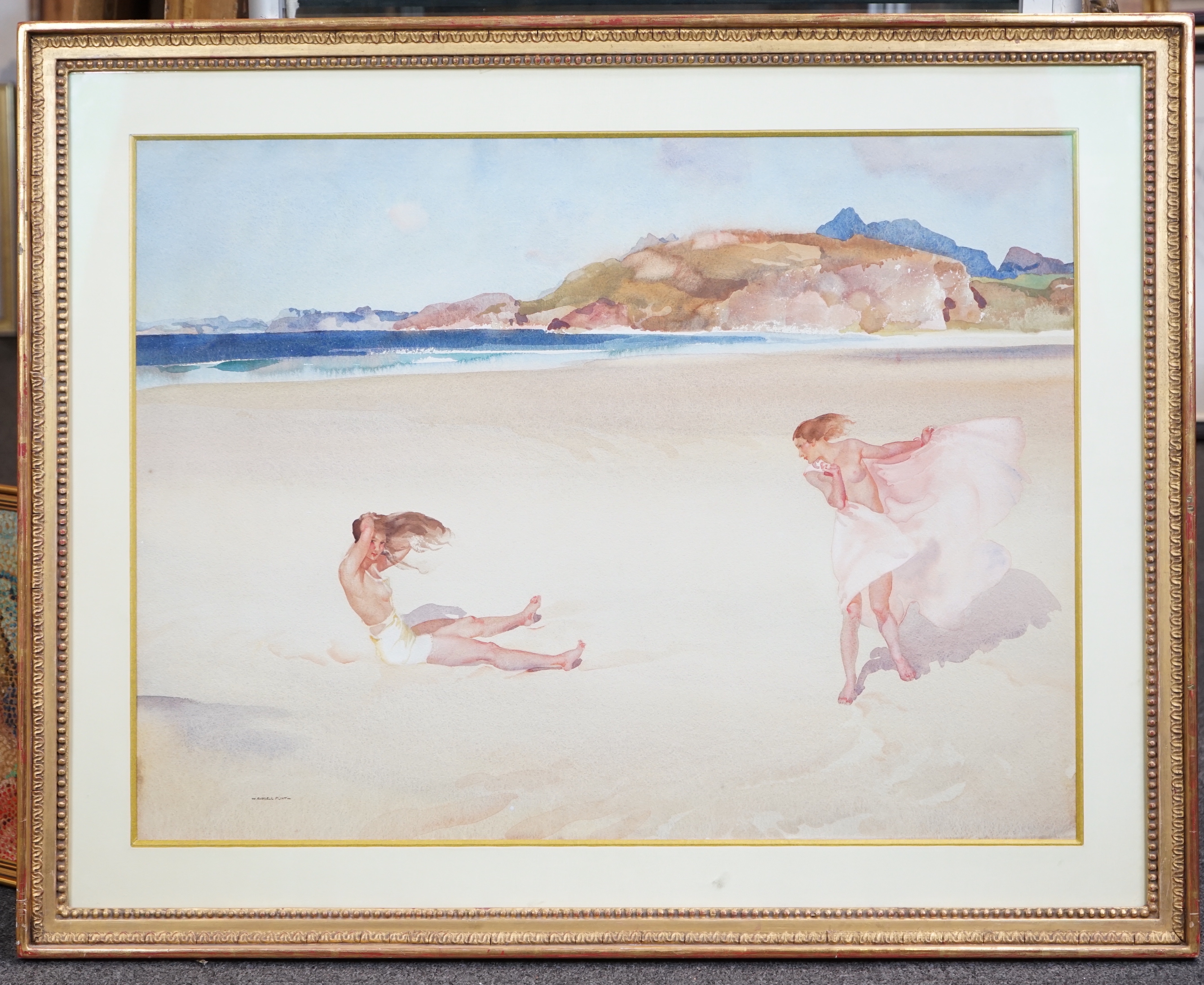 Sir William Russell Flint. R.S.W; P.R.W.S; R.A (1880-1969), 'The Bay of Winds, Gruinard, Ross-shire', watercolour, 50 x 67cm